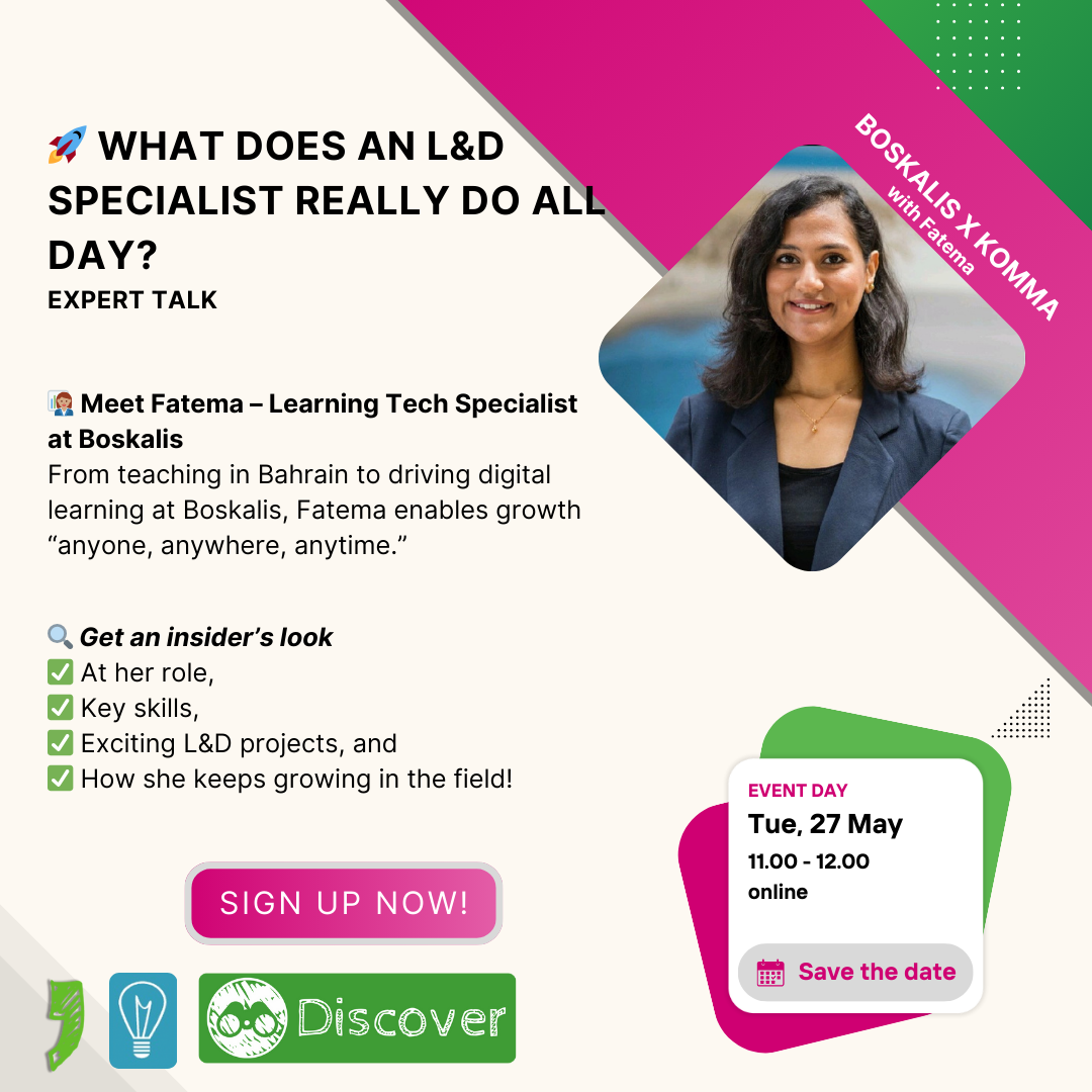 Expert Talk: What Does an L&D Specialist Really Do All Day? by Fatema from Boskalis