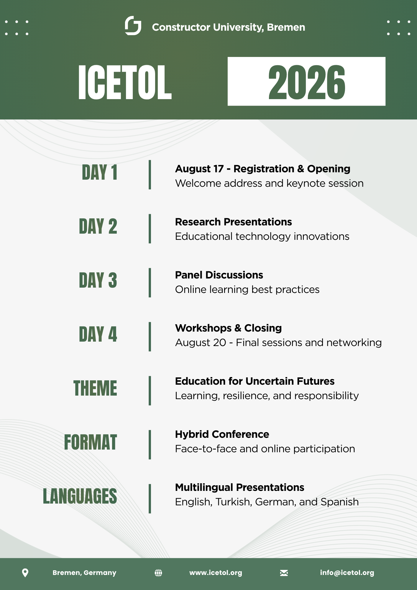 ICETOL Confrence